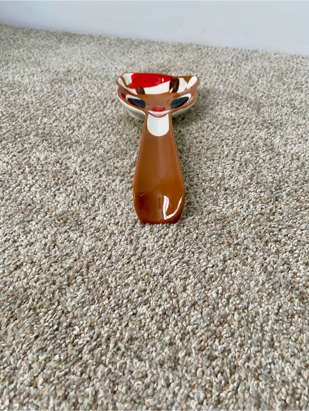 Zrike Rudolph The Red-Nosed Reindeer Ceramic Figural Spoon Rest Holiday Decor - Picture 7 of 12